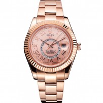 Rolex Sky Dweller quadrante in oro rosa cassa e bracciale in oro rosa