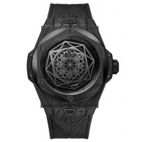 Replica AAA Hublot Big Bang Sang Bleu All Black Watch 415.CX.1114.VR.MXM17