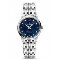 AAA Repliche Omega De Ville Prestige Quartz 27.4 Orbis Steel Orologi 424.10.27.60.53.003