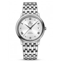 AAA Repliche Omega De Ville Prestige Co-Axial 36,8 mm Acciaio Quadrante Bianco Orologio 424.10.37.20.04.001