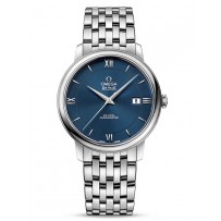 AAA Repliche Omega De Ville Prestige Co-Axial 39,5 mm Acciaio Quadrante Blu Orologio 424.10.40.20.03.001