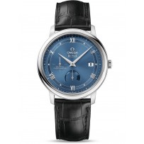 AAA Repliche Omega De Ville Prestige Co-Axial Power Reserve 39,5 mm Quadrante blu Orologio 424.13.40.21.03.002