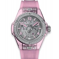 Repliche Hublot Big Bang One Click Pink Sapphire Diamonds Guarda 465.JP.4802.RT.1204