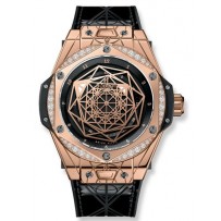 Repliche Hublot Big Bang Sang Bleu King Gold Diamonds Guarda 465.OS.1118.VR.1204.MXM17