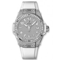 AAA Repliche Hublot Big Bang One Click Steel White Full Pave 39mm Orologio 465.SE.9010.RW.1604