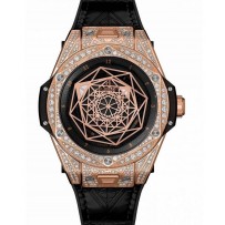 Replica AAA Hublot Big Bang Sang Bleu King Gold Pave Orologio 465.OS.1118.VR.1704.MXM18