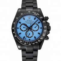 Rolex Cosmograph Daytona Quadrante Blu e Nero Cassa e Bracciale in Acciaio Inossidabile Nero - 1454250