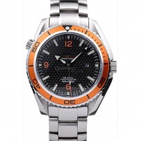 Omega Seamaster Planet Ocean Co-Axial Orange Case quadrante nero 98102