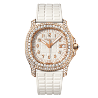 AAA Replica Patek Philippe Aquanaut Rose Gold White Watch 5069R-001