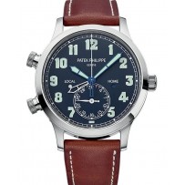 AAA Replica Patek Philippe Calatrava Pilot Travel Time Watch 5524G-001