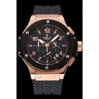 Orologio Hublot Big Bang King con cinturino nero e quadrante in oro