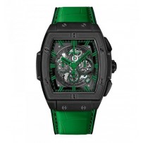 AAA Repliche Hublot Spirit Of Big Bang Orologio in pelle di alligatore verde nero 601.CG.0190.LR