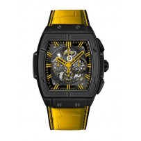 AAA Repliche Hublot Spirit Of Big Bang Orologio in pelle di alligatore giallo nero 601.CY.0190.LR