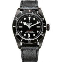 AAA Repliche Tudor Heritage Black Bay Dark 41 mm Cassa in acciaio PVD Bracciale in pelle Orologi 79230DK-01