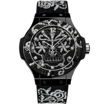 Repliche AAA Hublot Big Bang Broderie Skull in ceramica - Orologi 343.CS.6570.NR.BSK16