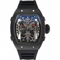 Richard Mille Tourbillion Rafael Nadal RM 27-01 Bracciale in gomma nera con cassa nera 1454253