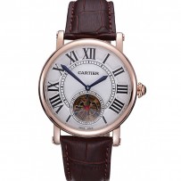 Cartier Rotonde Flying Tourbillon quadrante bianco 621958