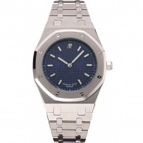 Audemars Piguet Royal Oak Fondation quadrante blu con cassa e bracciale in acciaio inossidabile