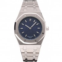 Audemars Piguet Royal Oak Fondation quadrante blu con cassa e bracciale in acciaio inossidabile