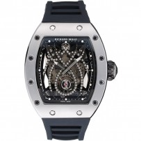 Richard Mille Tourbillion Spider RM 19-01 Bracciale in gomma nera con cassa in argento 1454256