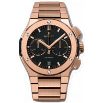 AAA Repliche Hublot Classic Fusion Chronograph King Orologio con cinturino in oro 520.OX.1180.OX