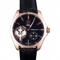 Tag Heuer Carrera Pendulum Cinturino in pelle nera 7919