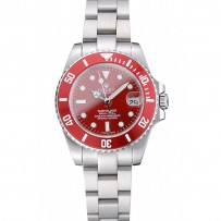 Rolex Submariner quadrante rosso cinturino in acciaio inossidabile 1454154