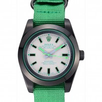 Rolex Milgauss Bamford con cinturino in nylon verde codice 622004