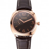 Swiss Panerai Radiomir Oro Rosso quadrante marrone cassa in oro rosa cinturino in pelle marrone