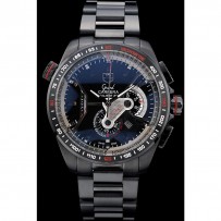 Tag Heuer Carrera cassa in acciaio inossidabile nero quadrante nero 98243