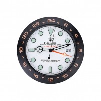 Rolex Explorer II Wall Clock Black Orange 622479