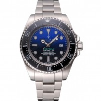 Swiss Deepsea Dweller James Cameron quadrante nero cassa e bracciale in acciaio inossidabile 622847