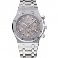 Audemars Piguet Royal Oak Cronografo quadrante grigio Bracciale in acciaio inossidabile 1454027