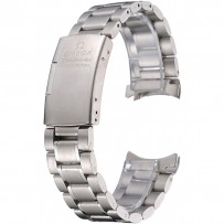 Bracciale a maglie in acciaio inossidabile satinato Omega 622484