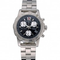 Breitling Colt Chronograph II quadrante nero bracciale in acciaio inossidabile 622427