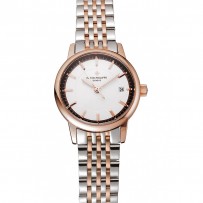 Patek Philippe Calatrava Ladies quadrante bianco cassa in oro rosa bracciale bicolore 1453832