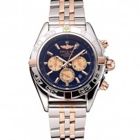 Breitling Chronomat 44 quadrante nero con quadranti bianchi bracciale in acciaio inossidabile 2 toni 622.509