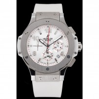 Orologio Hublot Big Bang cinturino bianco quadrante bianco