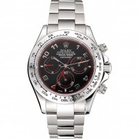 Swiss Rolex Daytona Bracciale in acciaio inossidabile quadrante nero 80296