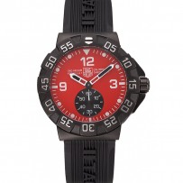 Tag Heuer Formula One Grande Date Bracciale in gomma con quadrante rosso 622277