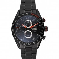 Tag Heuer Carrera Ion Plated Bracciale in acciaio inossidabile quadrante nero 801445