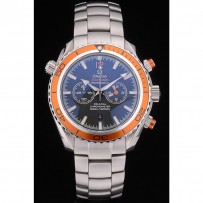 Omega Seamaster Planet Ocean lunetta arancione quadrante nero cinturino in acciaio inossidabile 80241