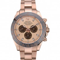 Rolex Daytona Ion Placcato Tachimetro Cinturino in oro rosa Quadrante in oro rosa 80244