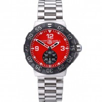 Tag Heuer Formula One Grande Date Bracciale in acciaio inossidabile con quadrante rosso 622286