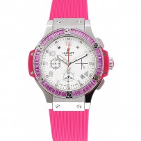 Hublot Big Bang Tutti Frutti cinturino rosa quadrante bianco