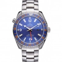 Swiss Omega Seamaster in acciaio inossidabile con quadrante blu 622020