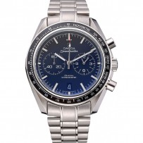 Omega Speedmaster quadrante nero cassa e bracciale in acciaio inossidabile 622801