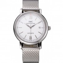 Svizzero IWC Portofino Cassa in acciaio inossidabile quadrante bianco Bracciale in acciaio 622.670