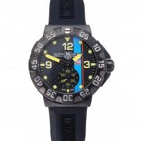 Tag Heuer Formula One Grande Date Bracciale in gomma con quadrante nero e giallo 622280