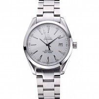 Omega Seamaster quadrante bianco cinturino in acciaio inossidabile 622164